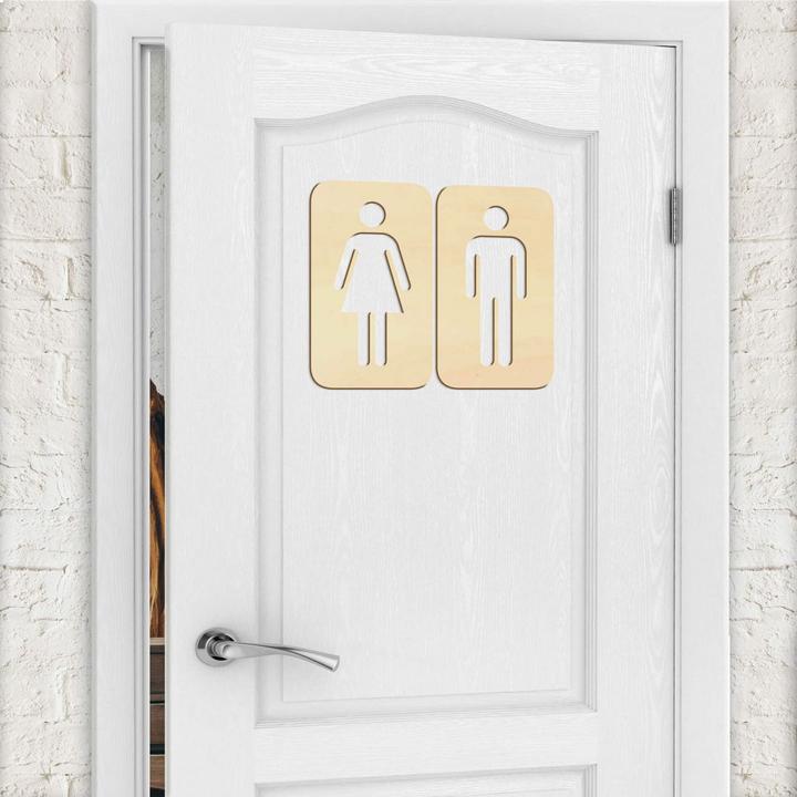 Produktbild Trenddeko Toilettenzeichen 01 (11 x 20 cm)