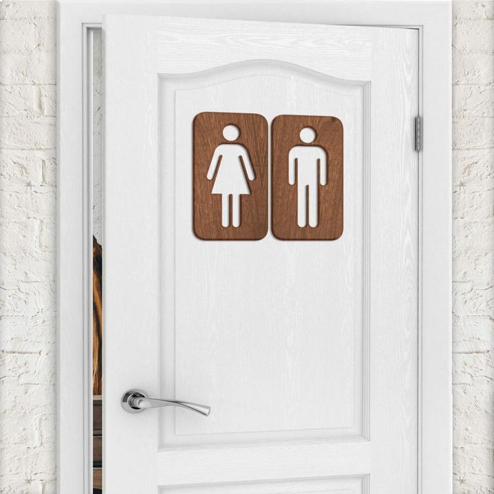 Actual product image Trenddeko Toilet sign 01 (10 x 6 cm)