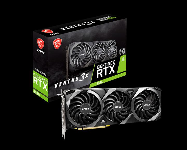 Produktbild MSI GeForce RTX 3060 VENTUS 3X 12G OC (12 GB)