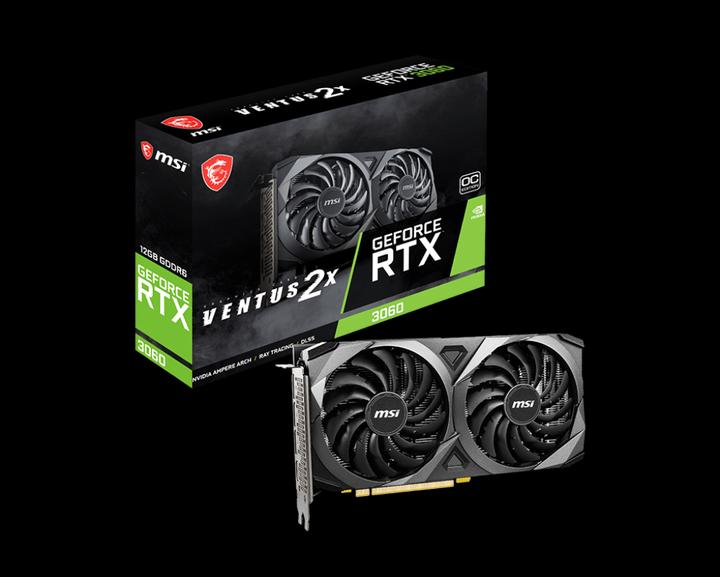 Actual product image MSI GeForce RTX 3060 Ventus 2X 12G OC (12 GB)