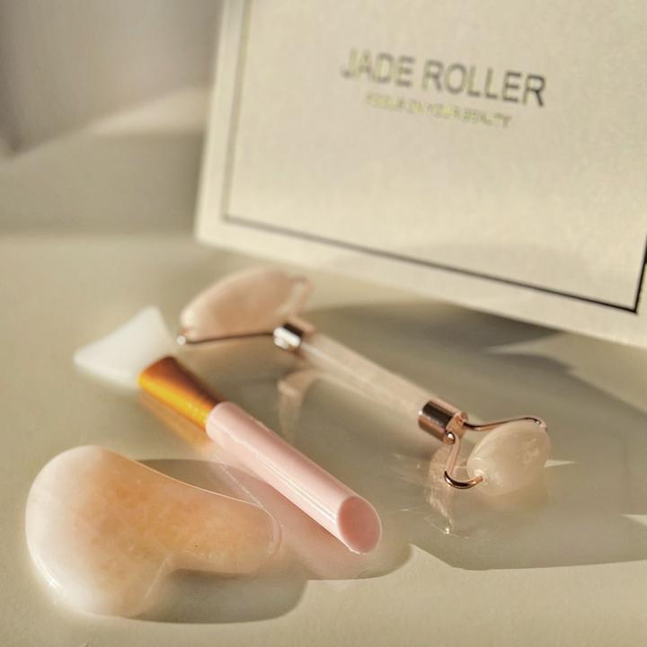 Image du produit Intirilife Gua Sha Gesichtsmassage Gesichtsroller (3tlg-Set)