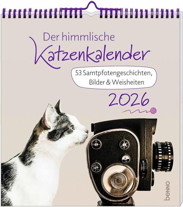 Der himmlische Katzenkalender 2026 (Deutsch)