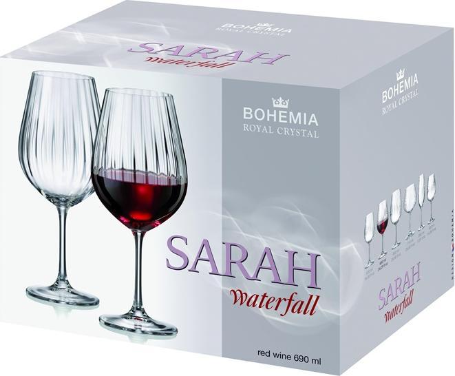 Produktbild Bohemia SARAH OPTIC 1SI80/690ML WINE 6PCS (69 cl, 6 Gläser, Weissweingläser)