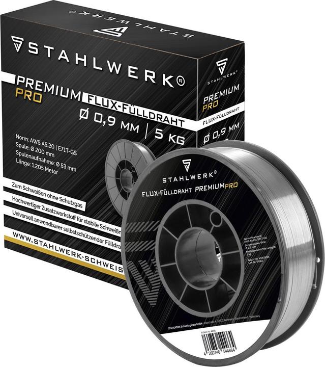 Produktbild Stahlwerk Schweissdraht MIG MAG Premium Fülldraht E71T-GS Ø 0,9 mm S200/D200 5 kg
