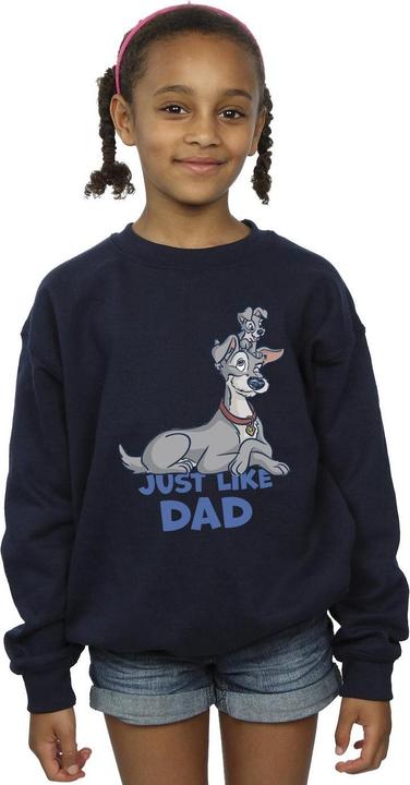 Produktbild Disney Lady And The Tramp Just Like Dad Sweatshirt Mädchen (140, 146)
