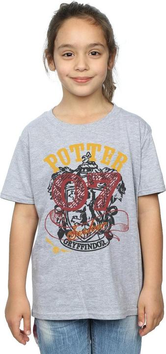 Actual product image Girls Gryffindor Seeker Cotton T-Shirt (152, 158)