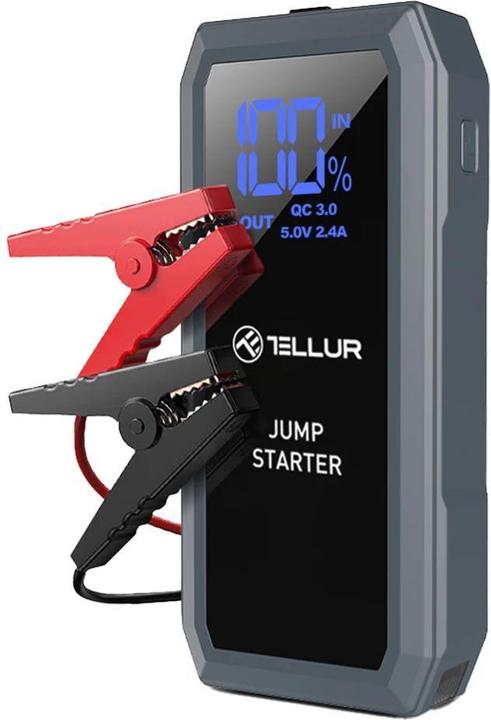Image du produit Tellur Portable Car Jump Starter, 1500A, Power Bank, 16800mAh, LED Light (1500 A, 16800 mAh)