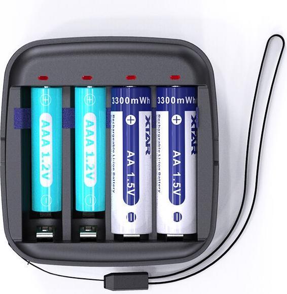 Produktbild Xtar BC4 Batterieladegerät für R03 / AAA und R6 / AA Li-Ion 1 5V / NiMH Akkus (1 Stk., AAA, AA, Ladegerät inkl. Akku)