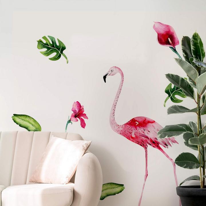 Image du produit Trenddeko Tropic Flamingo Set 01 (54 x 100 cm, 21 x 40 cm, 33 x 60 cm, 65 x 120 cm, 43 x 80 cm)