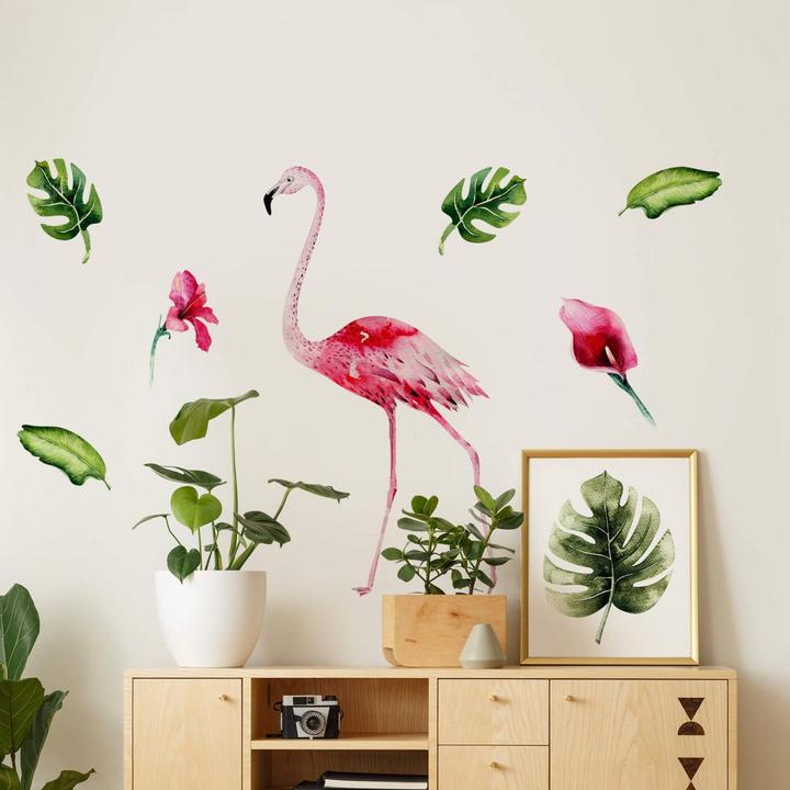 Image du produit Trenddeko Tropic Flamingo Set 01 (54 x 100 cm, 21 x 40 cm, 33 x 60 cm, 65 x 120 cm, 43 x 80 cm)