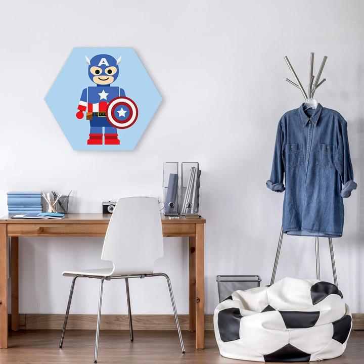 Actual product image Trenddeko Captain America Toy (75 x 65 cm)