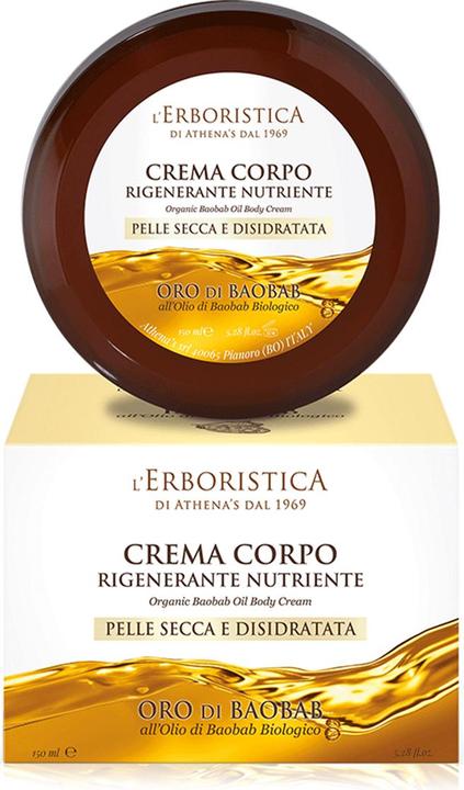 Immagine prodotto L'Erboristica di Athena's Athena Crema alle Erbe Oro Corpo di Baobab 150ml (Crema corpo, 150 ml)