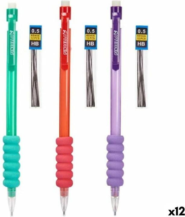 Immagine prodotto Pincello Punte per matite meccaniche da 0,5 mm blu rosso verde (12 pezzi) (0.50 mm, 12 x)