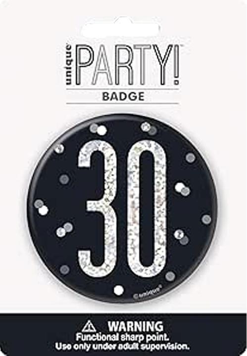 Produktbild Unique Party Prismatisch Abzeichen 30. Geburtstag