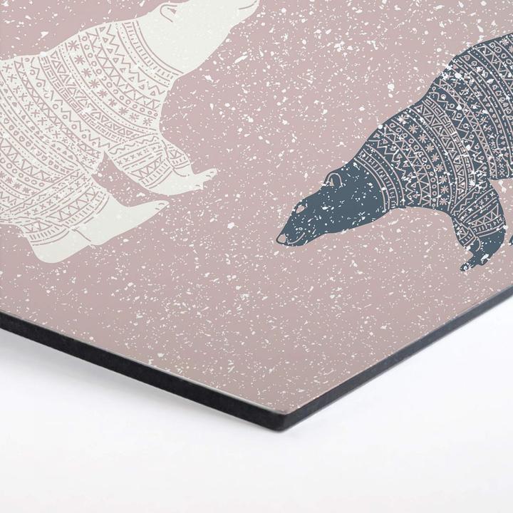 Actual product image Trenddeko Polar bears (25 x 22 cm)