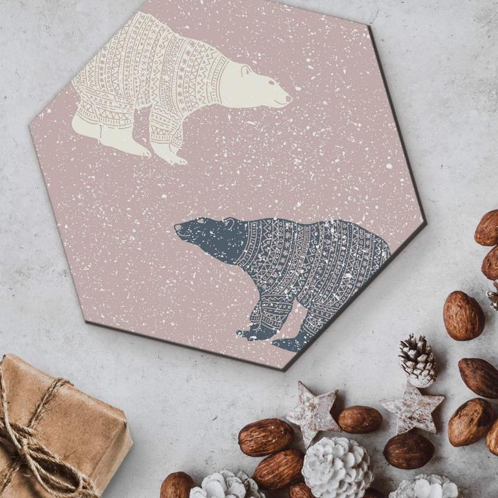 Actual product image Trenddeko Polar bears (25 x 22 cm)