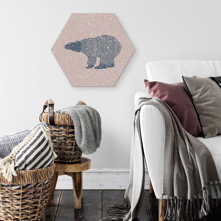 Image du produit Trenddeko Ours polaire bleu (55 x 47 cm)
