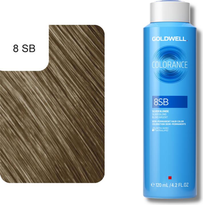 Actual product image Goldwell Colorance Depot Demi Permanent Hair Colour (8SB silver blonde)