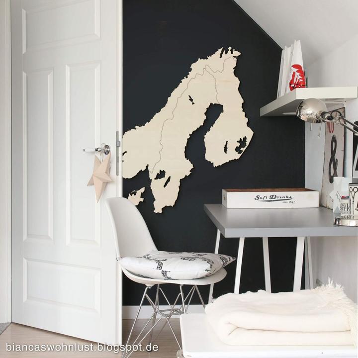 Immagine prodotto Trenddeko Mappa Scandinavia (44 x 55 cm)
