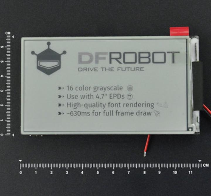 Produktbild DFRobot 4.7inch 540x960 E-Ink Display mit ESP32
