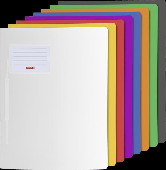 Gelb, Orange, Violett, Rot, Grau, Grün, Weiss, Blau