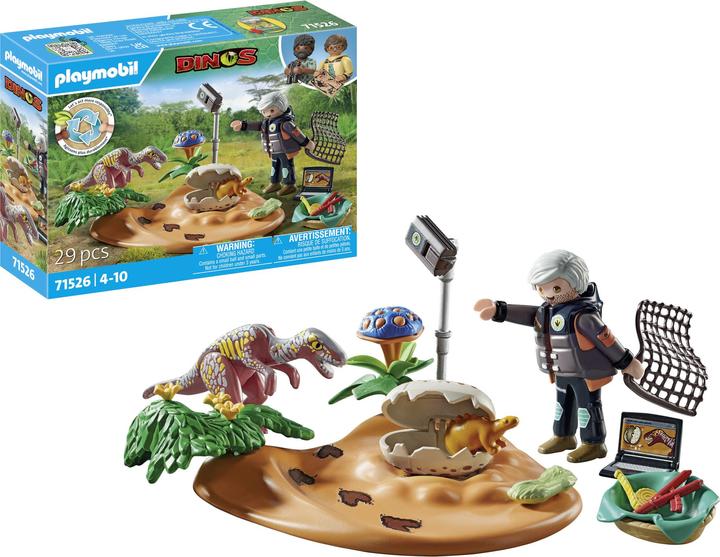 Image du produit Playmobil Nid de stégosaure avec voleur d'oeufs (71526)