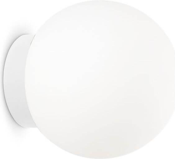 Actual product image Ideal lux MAPA BIANCO G9 wall light ⌀150mm dimmable white warm white 059808 (370 lm, G9)
