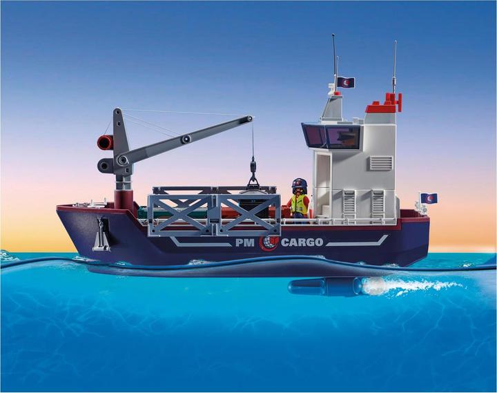 Produktbild Playmobil Grosses Containerschiff mit Zollboot (70769, Playmobil City Action)