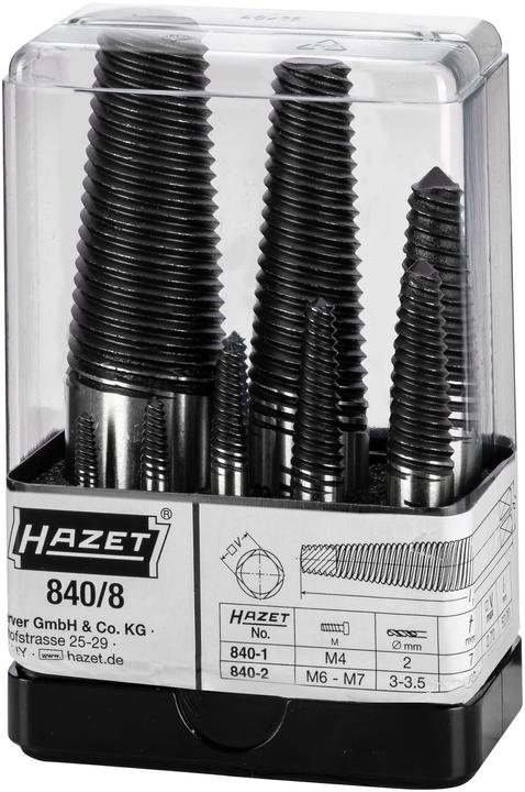 Produktbild HAZET Schraubenausdreher Satz 840/8 ∙ Anzahl Werkzeuge: 8