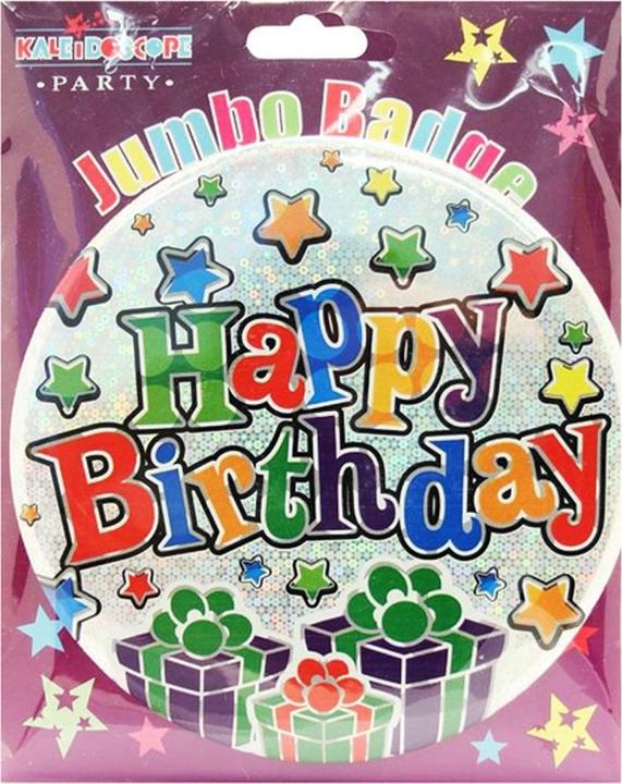 Produktbild Kaleidoscope Party Alles Gute zum Geburtstag Jumbo Abzeichen