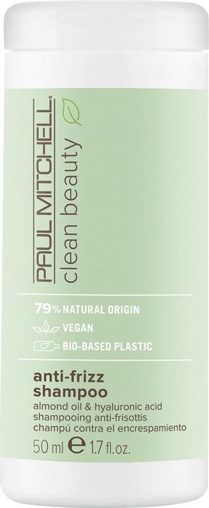 Productafbeelding Paul Mitchell Shampoo voor pluizig en weerbarstig haar Clean Beauty (Anti-Frizz Shampoo) - Volume: 50 ml (50 ml, Vloeibare shampoo)