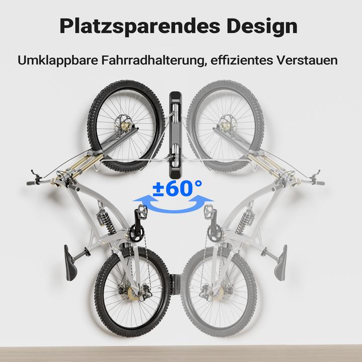 Produktbild Wiltec Fahrrad Wandhalterung 11,8x63,8x58,3cm bis 35kg Fahrradhalterung