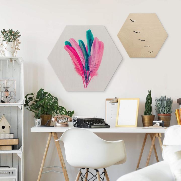 Actual product image Trenddeko Feather bouquet (25 x 22 cm)