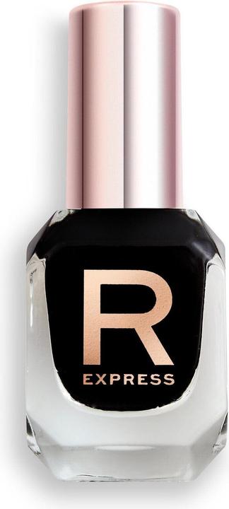 Makeup Revolution Express Nail Polish - Nail Polish 10 ml - (Midnight Black, Farblack)
