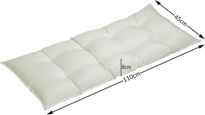 Actual product image Detex Chair cushion (110 x 45 x 8 cm)