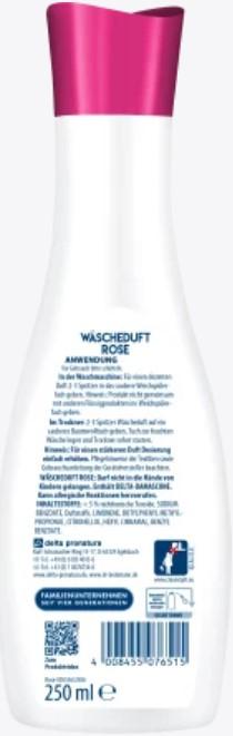 Actual product image Dr. Beckmann Dr.Beckmann Laundry Scent "Rose", 250ml