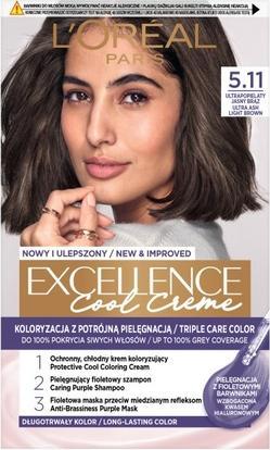 Produktbild L'Oréal Paris L'Oreal Professionnel hair coloring cream Exellence 5.11 Ultra Ashen light brown (5.11 Ultra Ashen light brown)