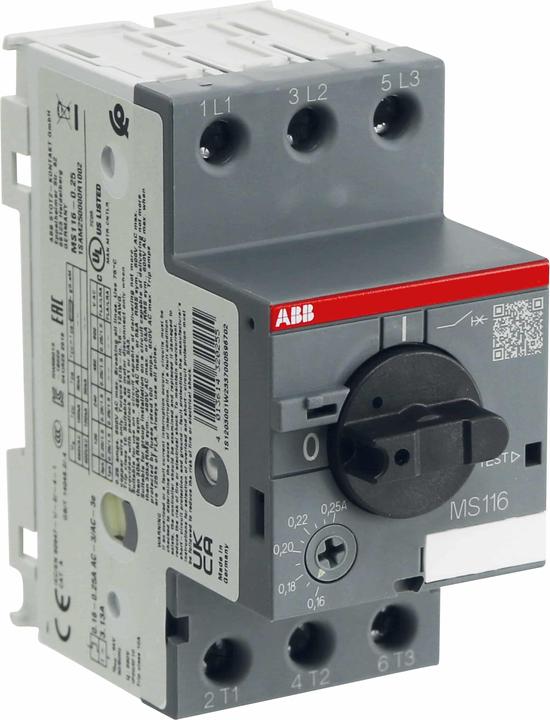 Image du produit ABB Disjoncteur moteur MS116 - 0,25