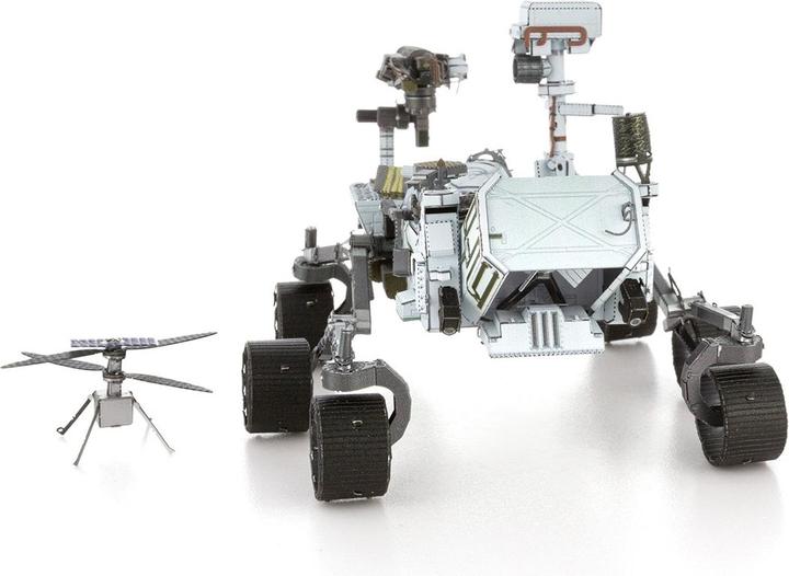 Actual product image Fascinations Metal Earth Space 3D Bricks : Mars Rover Perseverance & Ingenuity Helicopter