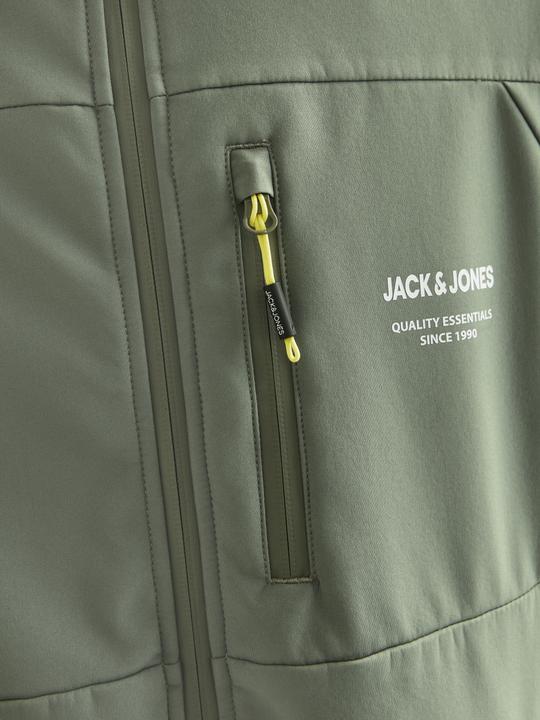 Produktbild Jack & Jones JACK&JONES PLUS JJTHEO SOFTSHELL JACKET PLS Heren Jas - Agave Green (4XL)