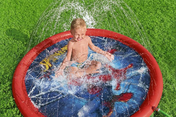 Immagine prodotto Bestway Tappeto gonfiabile per piscina con fontana Spider-Man 165 cm 98792