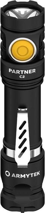 Actual product image ArmyTek Partner C2 Magnet USB Warm LED torch with belt clip, with holster battery-powered 1020l (12.35 cm, 1020 lm)