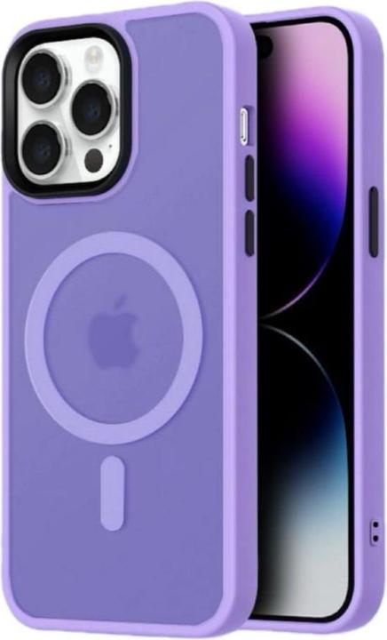 Actual product image Hurtel Fashion Case MagSafe for iPhone 16 - purple (Apple iPhone 16)