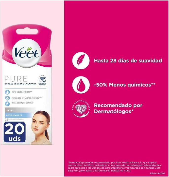 Produktbild Veet C Fria 20h Facial Pure P-Sensible (20 x)