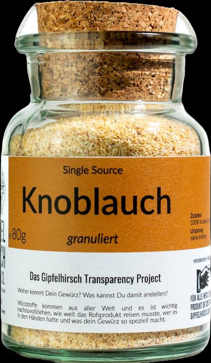 Actual product image Gipfelhirsch Garlic, granulated (80 g)