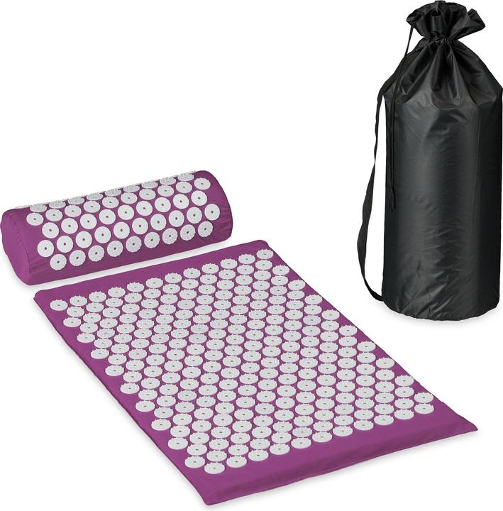 Actual product image Relaxdays 3-piece Acupressure Mat Set