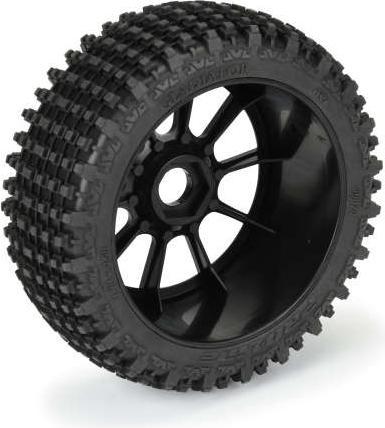 Actual product image Proline GLADIATOR M2 (MEDIUM) ON RIM MACH10 BLACK V/H 1/8 OFFROAD