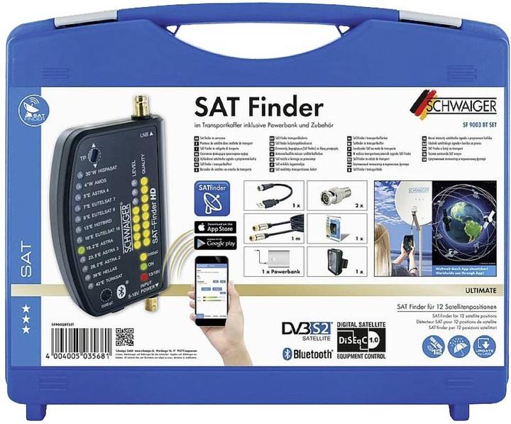 Produktbild Schwaiger Sat-Finder HD Set im Transportkoffer