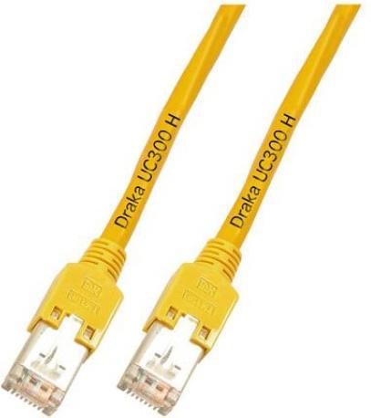 Image du produit Draka Câble patch RJ45 2x Hirose FTP-300MHz HF 5,0 mètres jaune (F/FTP, CAT5e, 5 m)