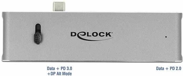Produktbild Delock Dockingstation Dual USB Type-C™ mit HDMI / USB 3.2 / SD / PD 3.0 (Docking Port, 2 Ports)